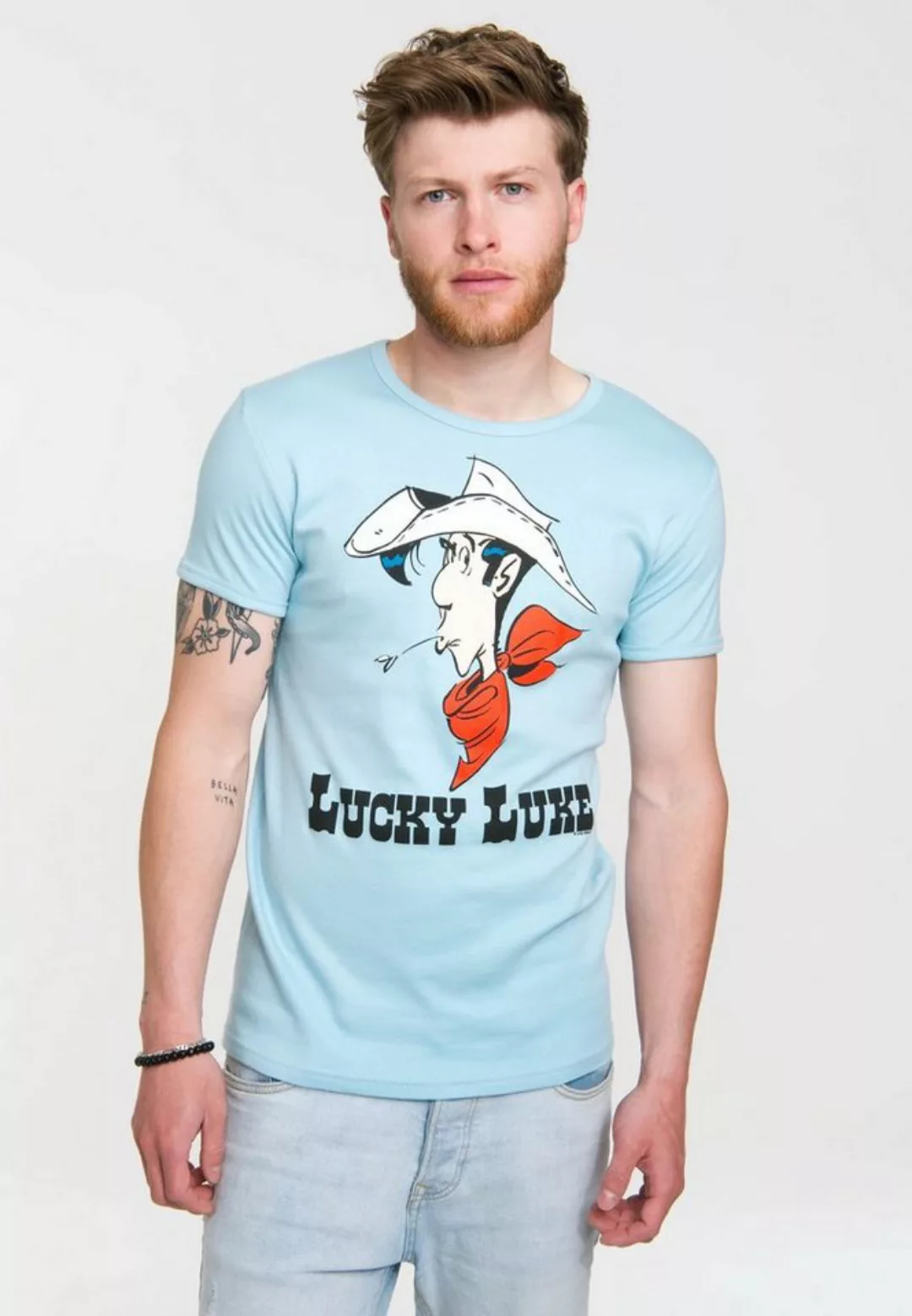 LOGOSHIRT T-Shirt "Lucky Luke Portrait", mit Lucky Luke-Print günstig online kaufen