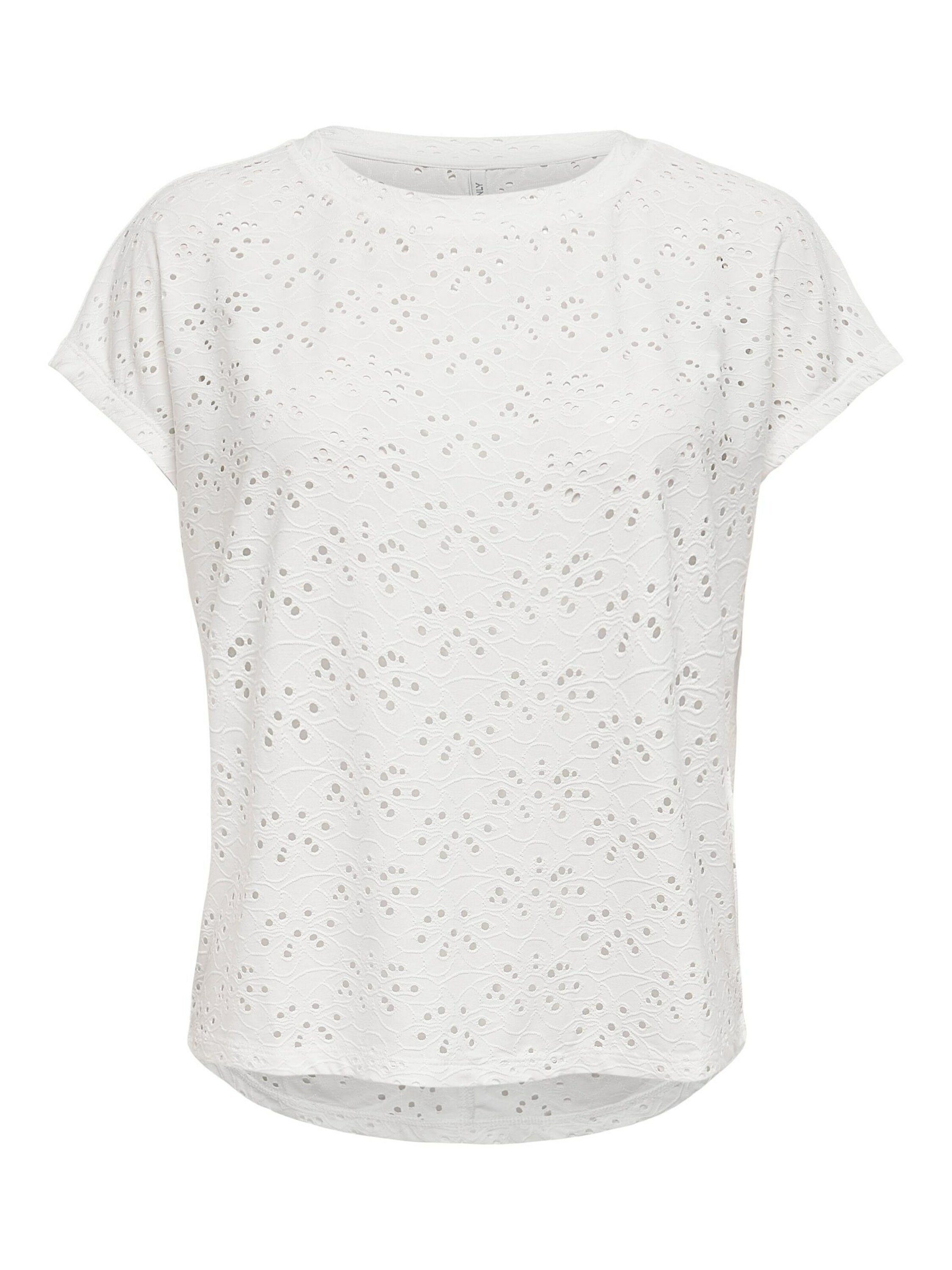 ONLY T-Shirt ONLSMilla (1-tlg) Lochmuster günstig online kaufen