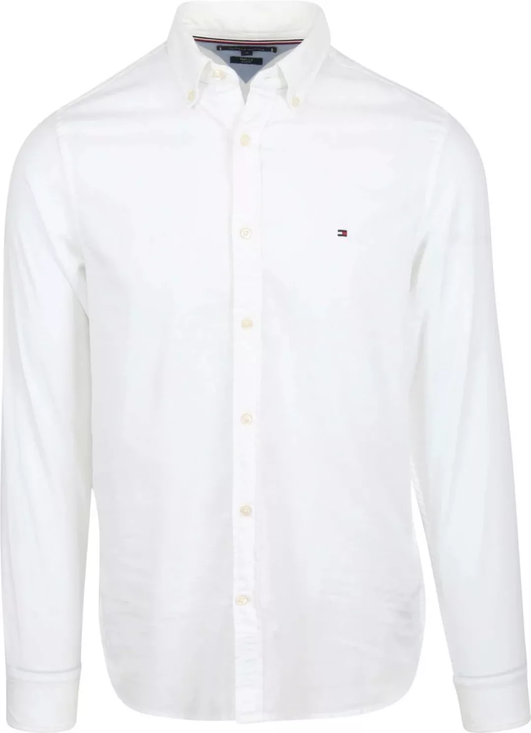 Tommy Hilfiger Hemd Dobby Weiß - Größe XL günstig online kaufen