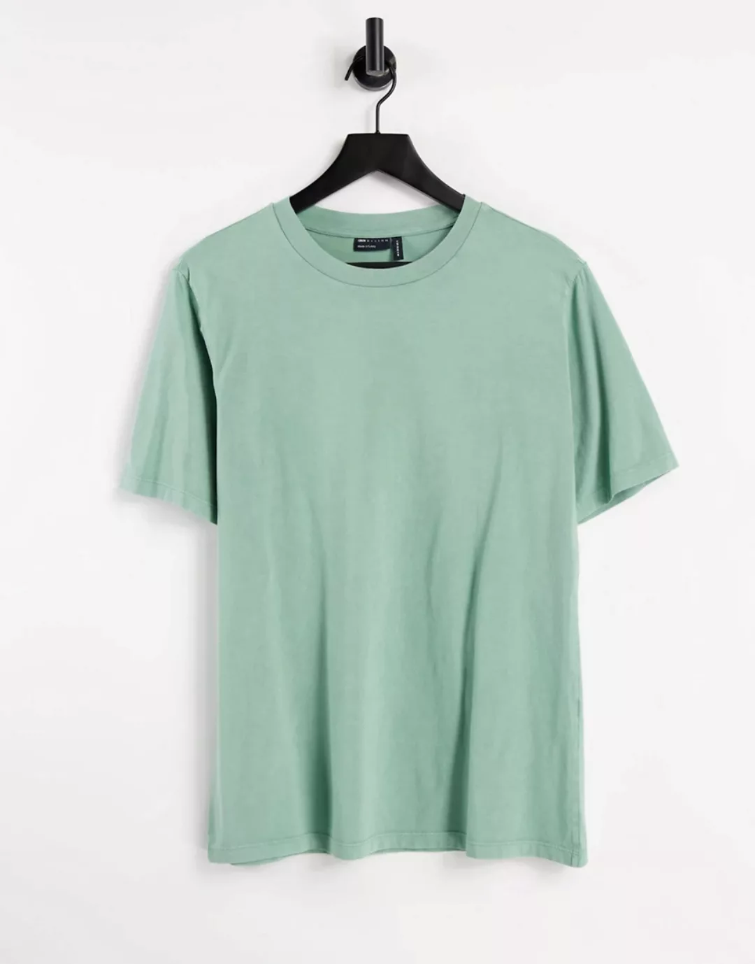 ASOS DESIGN – Oversized-T-Shirt in verwaschenem Salbeigrün günstig online kaufen