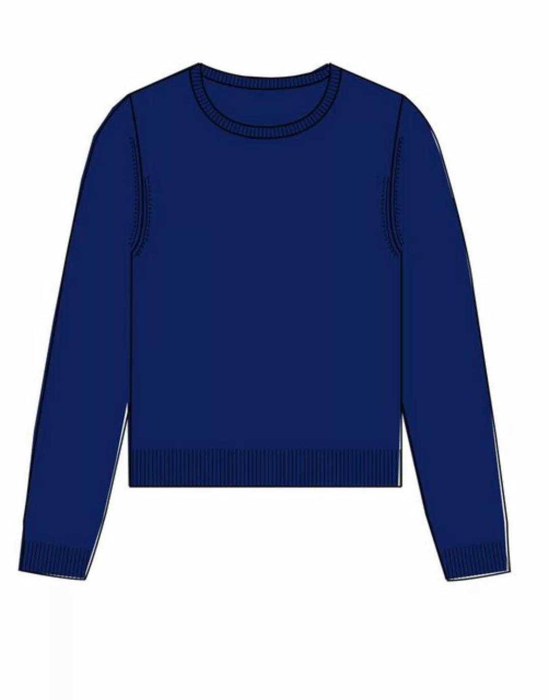 Clarina Strickpullover NOS Rdh.-Pullover, 1/1 Arm,uni, 609 KOENIGSBLAU günstig online kaufen