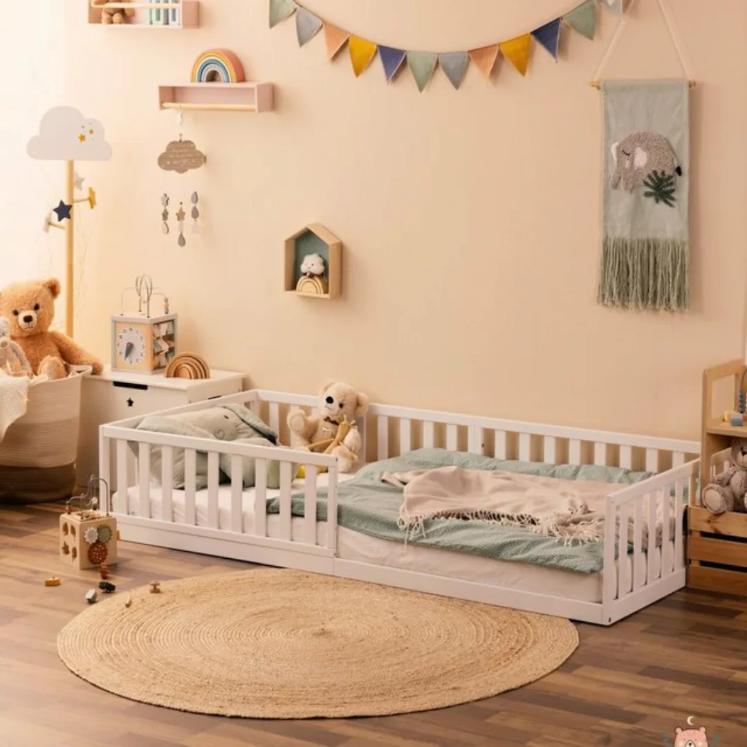 Alcube Kinderbett MAXI BESTSELLER! PREMIUM Kiefernholz (Bodenbett 80x160 au günstig online kaufen