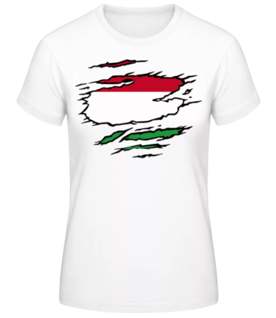 Zerrissene Flagge Ungarn · Frauen Basic T-Shirt günstig online kaufen