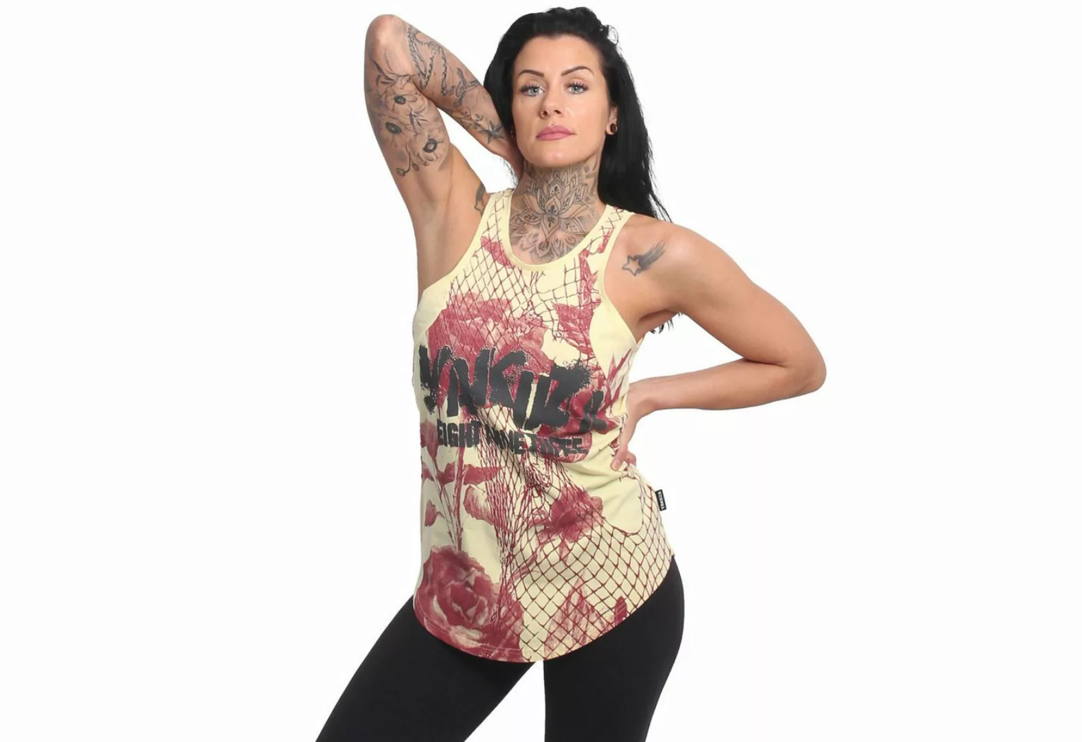 YAKUZA Tanktop Mesh Rose günstig online kaufen