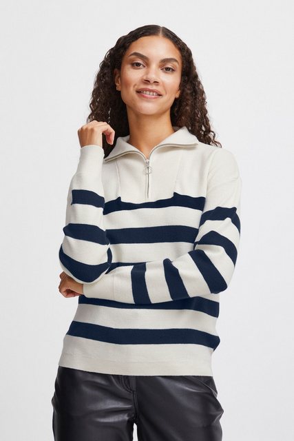 b.young Troyer BYMANINA ZIPPER STIPE PULLOVER - 20813910 günstig online kaufen