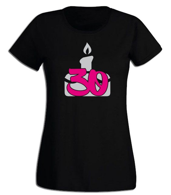 G-graphics T-Shirt Damen T-Shirt - 30 – Geburtstagstorte zum 30. Geburtstag günstig online kaufen