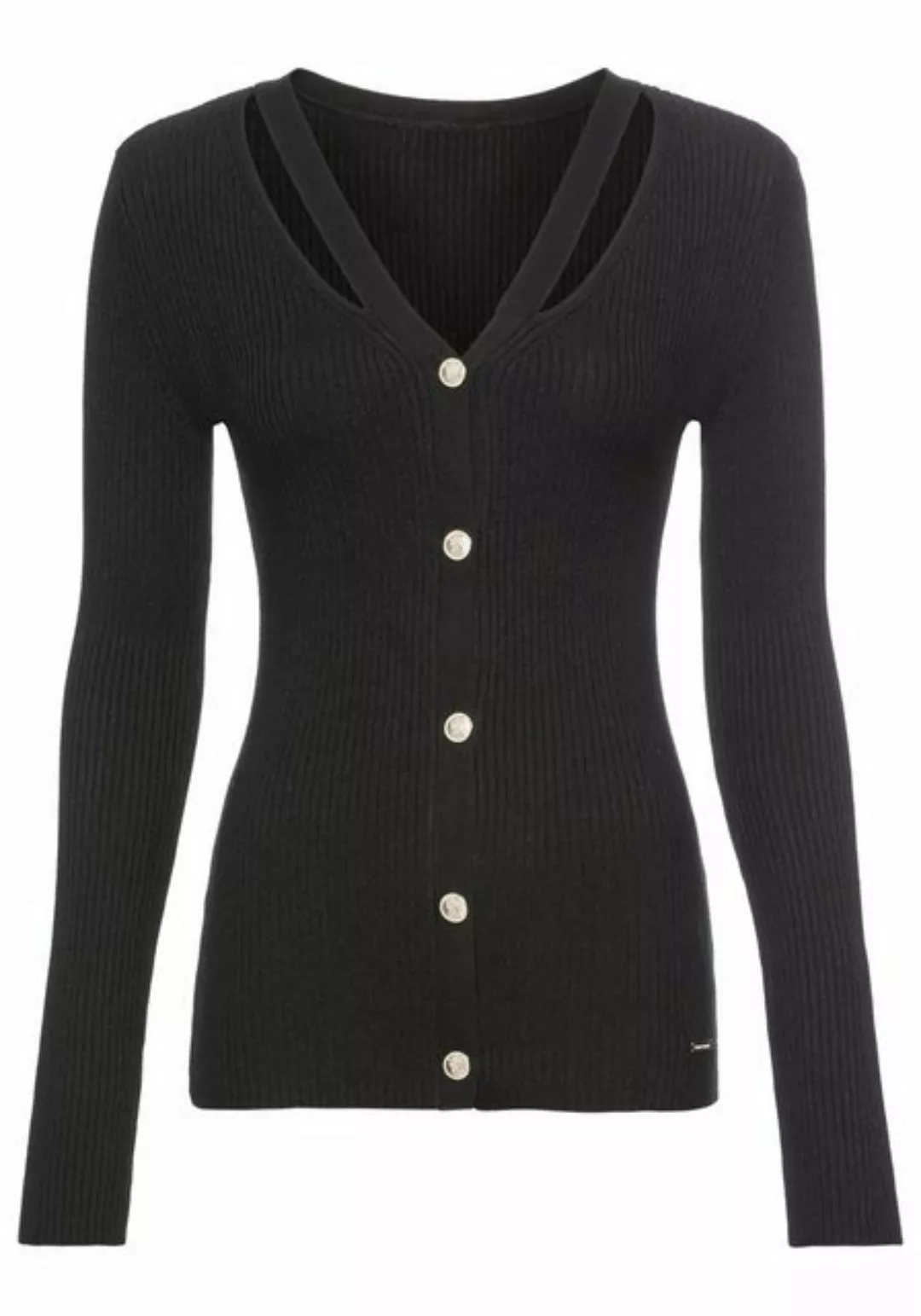 Bruno Banani Cardigan Rippenstrick günstig online kaufen