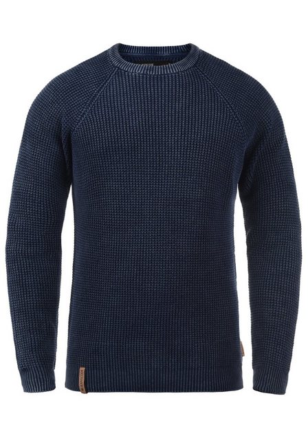 Indicode Strickpullover IDRockford Strickpulli in Waffelstrick-Optik günstig online kaufen