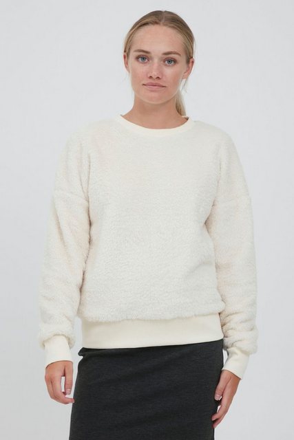 OXMO Rundhalspullover OXAnnica Teddy Pullover mit Rundhalsausschnitt günstig online kaufen