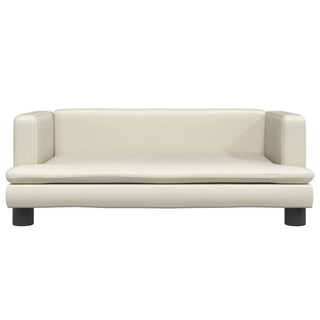 vidaXL Kindersofa Kindersofa Creme 80x45x30 cm Kunstleder Kindercouch Kinde günstig online kaufen