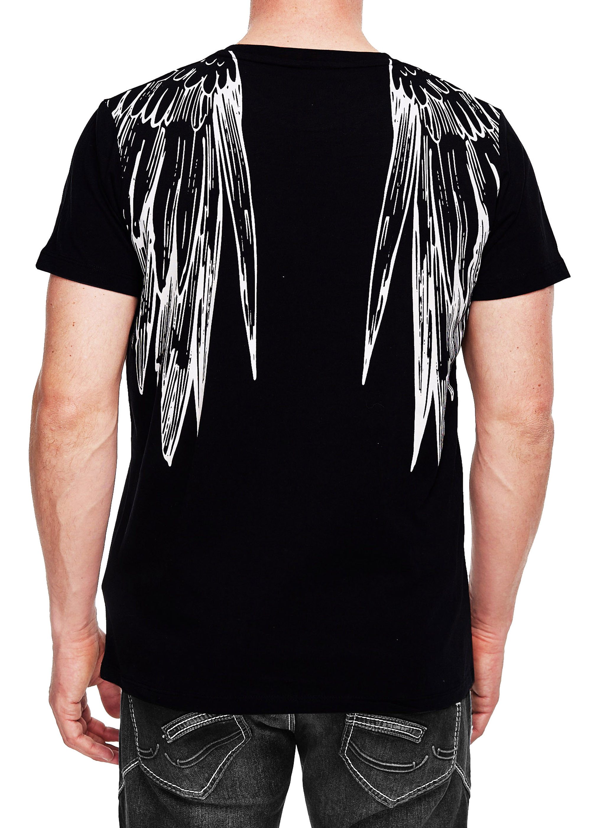 R-NEAL T-Shirt T-Shirt Washed Streetwear Printed günstig online kaufen