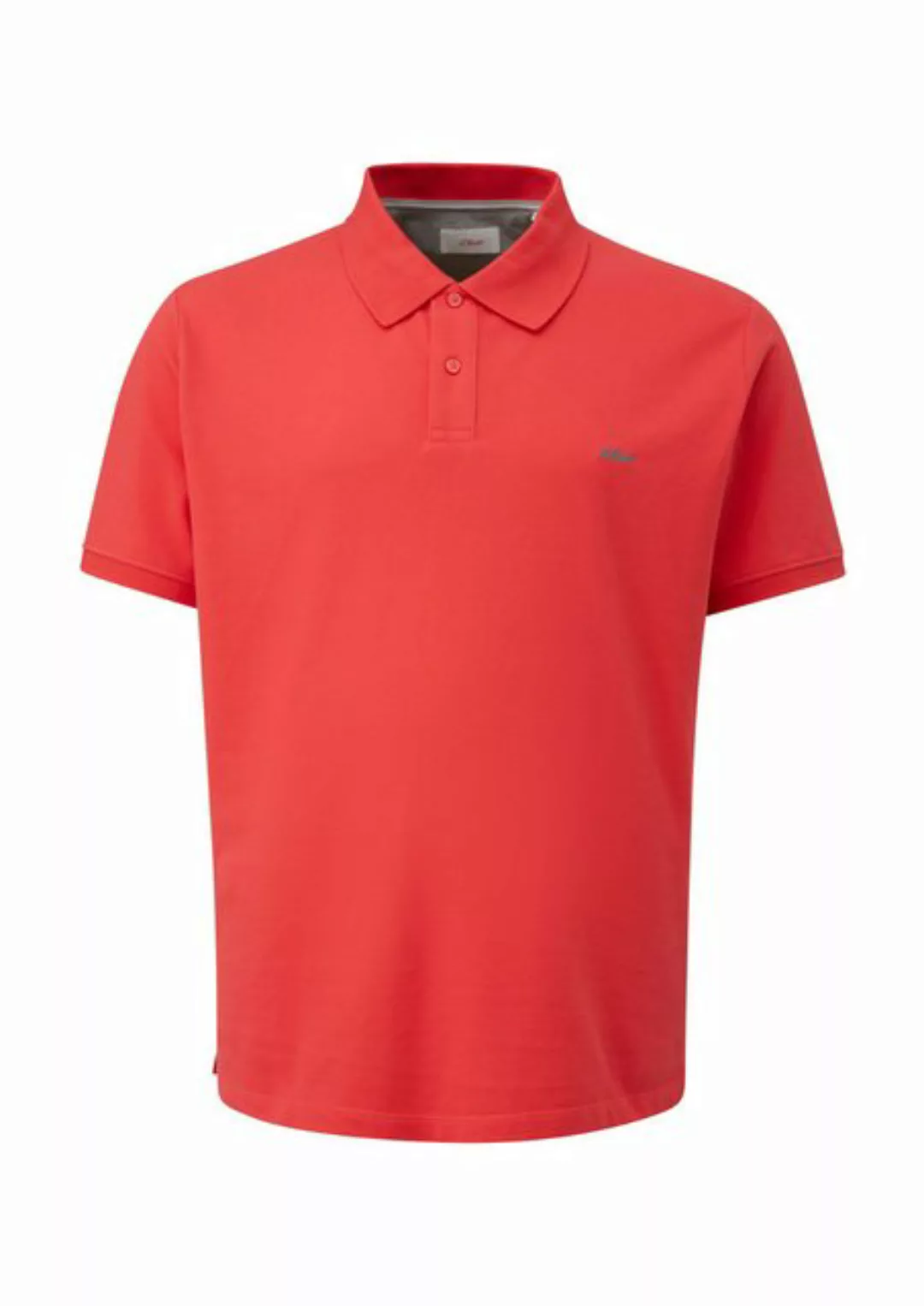 s.Oliver Kurzarmshirt Poloshirt mit Piquéstruktur Logo, Stickerei günstig online kaufen