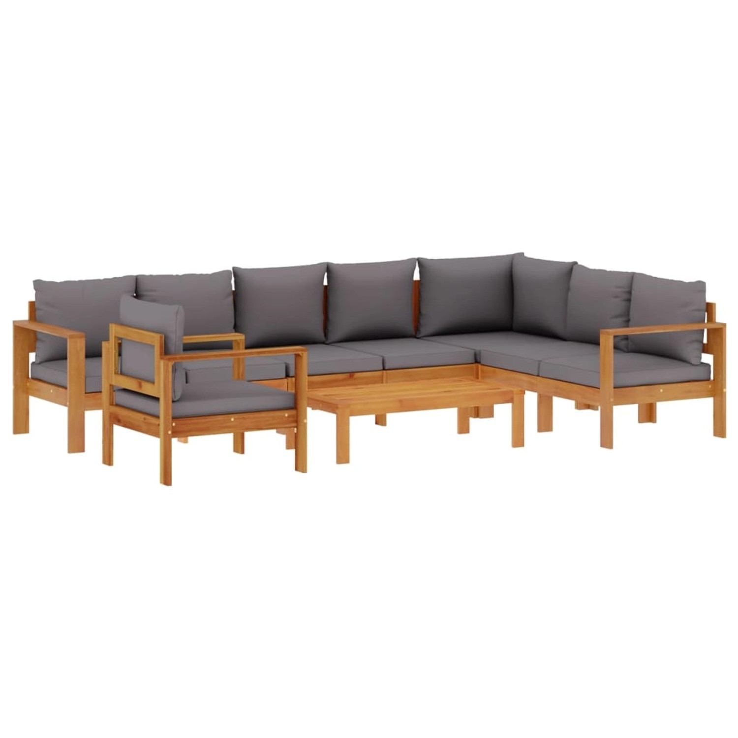 vidaXL 6-Tlg Garten-Sofagarnitur mit Kissen Massivholz Akazie 3214864 günstig online kaufen