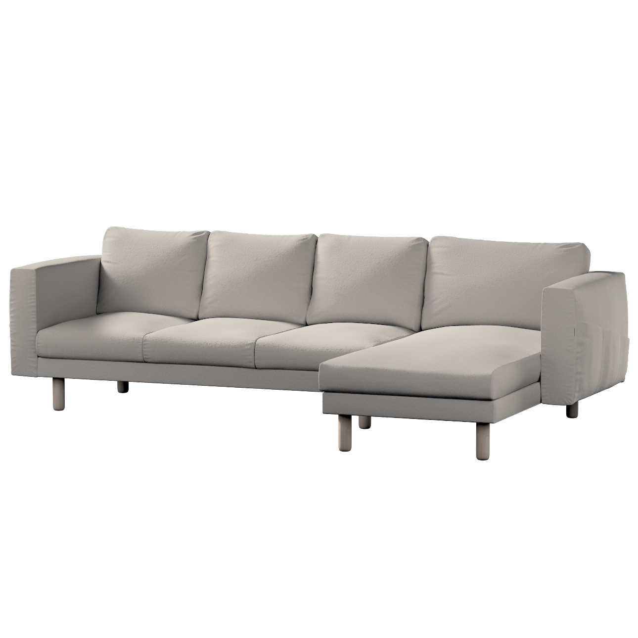 Bezug für Norsborg 4-Sitzer Sofa mit Recamiere, hellbeige, Norsborg Bezug f günstig online kaufen