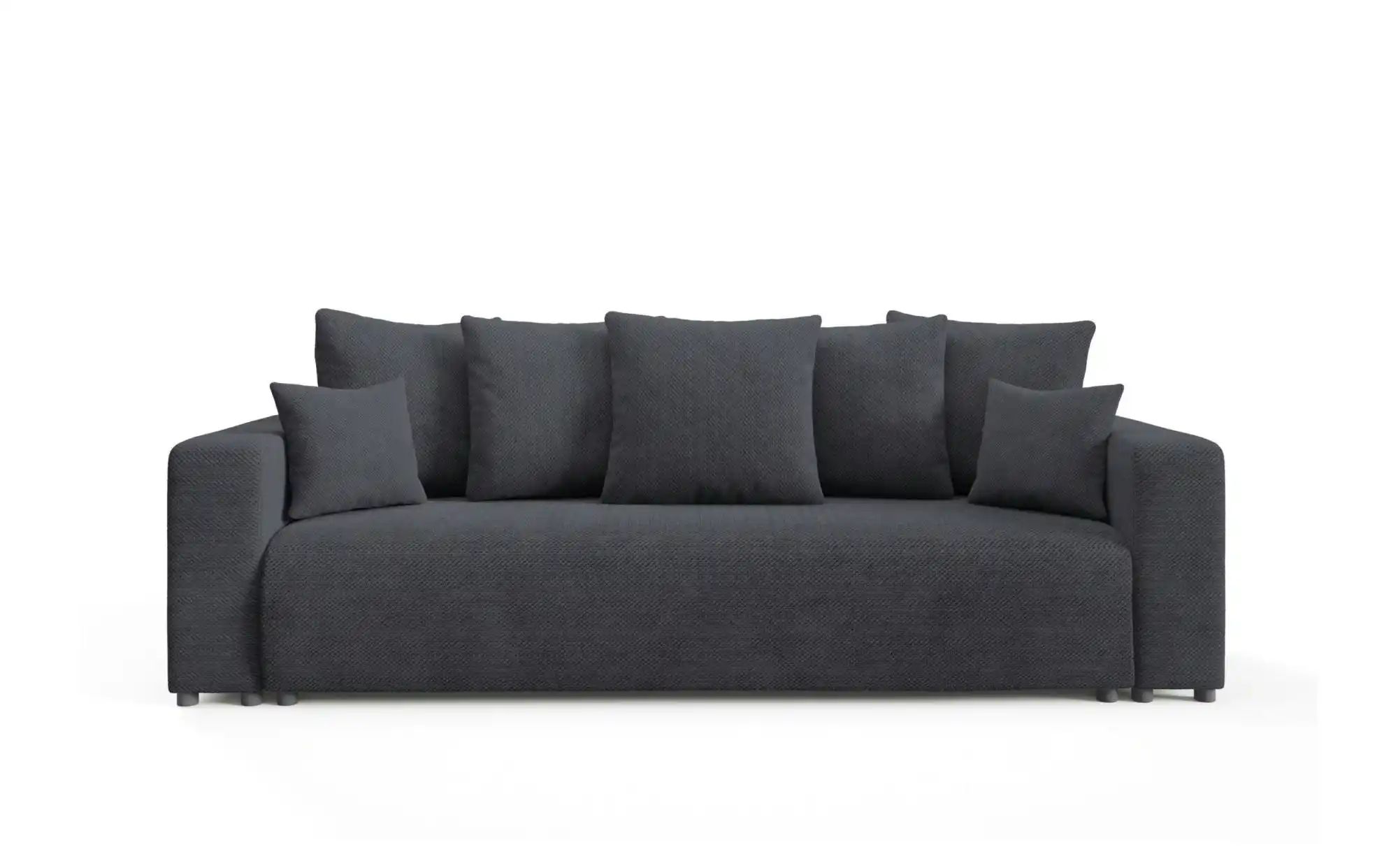 Schlafsofa mit Bettkasten Evora ¦ schwarz ¦ Maße (cm): B: 247 H: 88 Polster günstig online kaufen