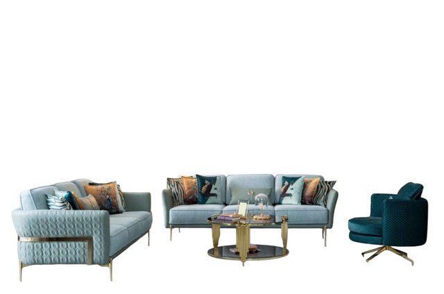 JVmoebel Sofa Villen Möbel Sitz Polster Garnitur Sofagarnitur Couch Set günstig online kaufen