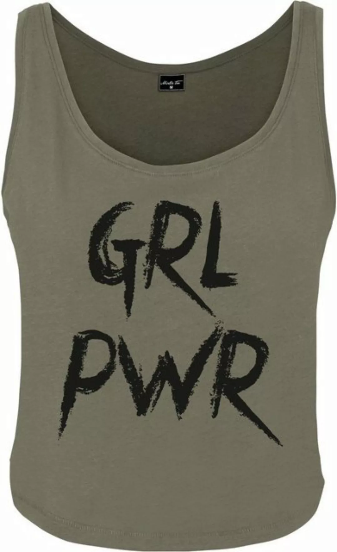 MisterTee Kurzarmshirt "Damen Ladies GRL PWR Tank", (1 tlg.) günstig online kaufen