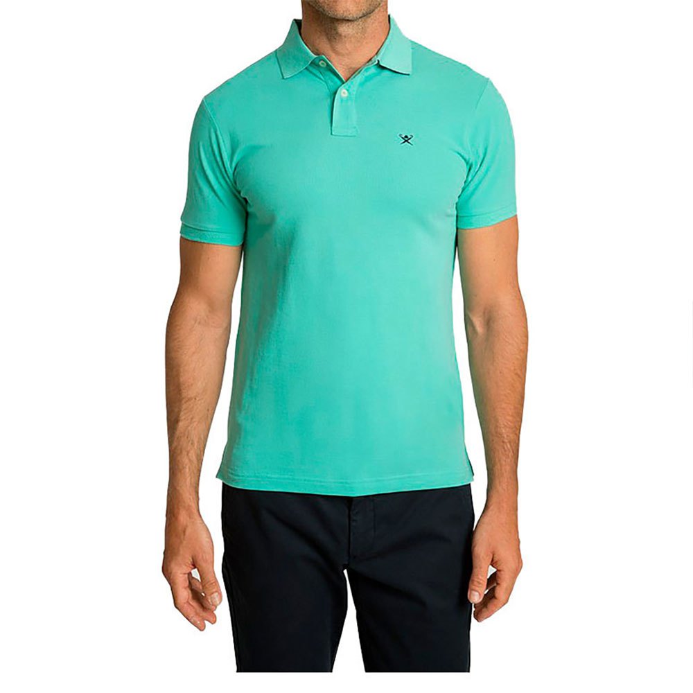 Hackett Slim-fit Logo Kurzarm-poloshirt S Pool Blue günstig online kaufen