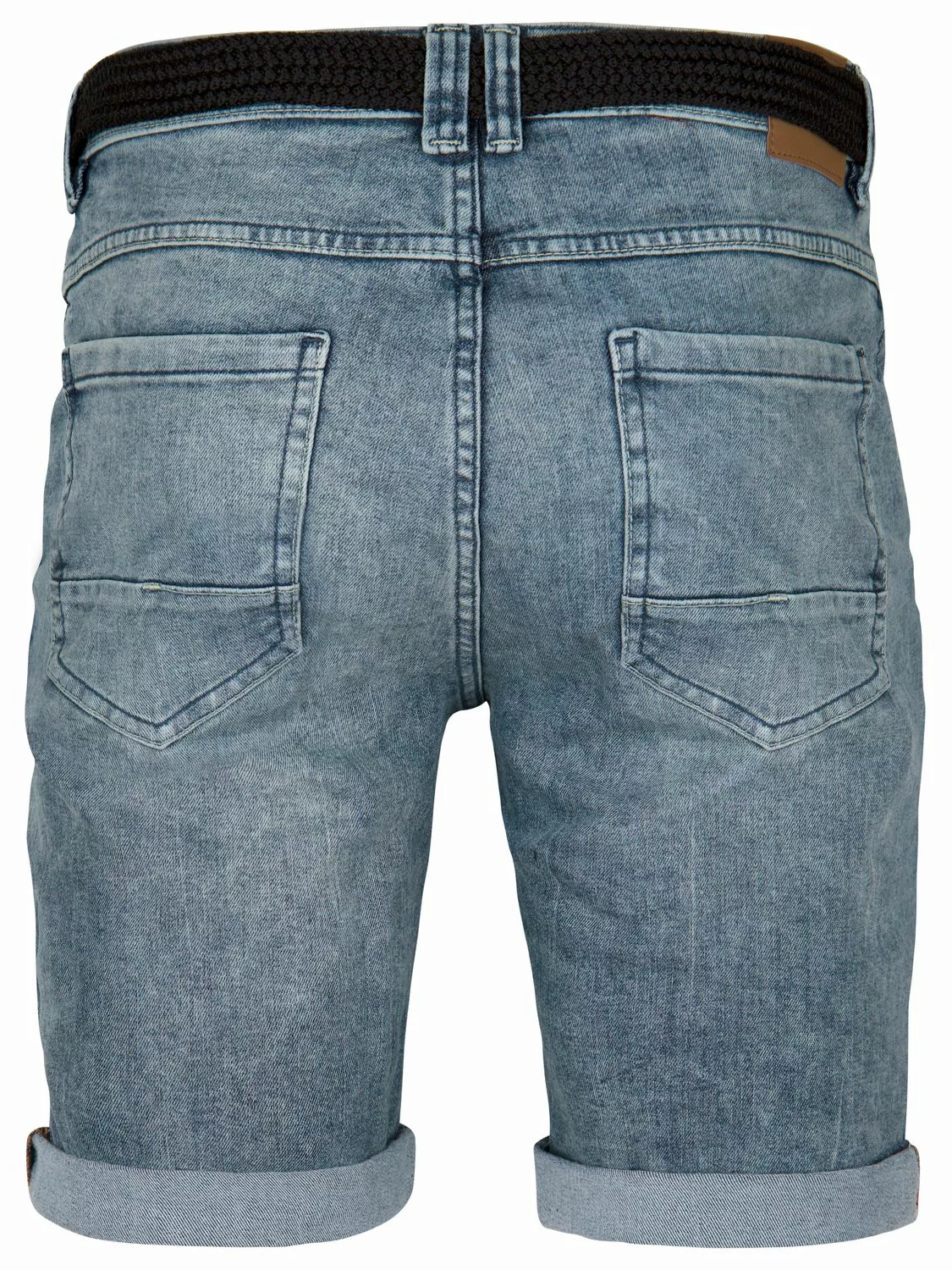 DENIMFY Jeans Shorts Herren mit Gürtel Stretch Kurz Regular Fit DFBo günstig online kaufen