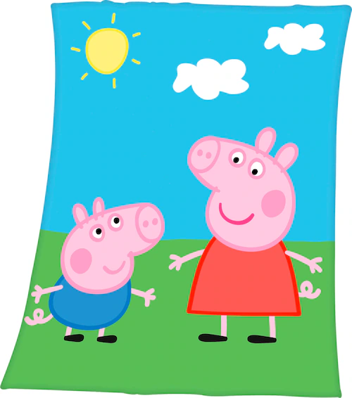 Herding Plaid  Peppa Wutz ¦ mehrfarbig ¦ Fleece ¦ Maße (cm): B: 130 H: 1 De günstig online kaufen