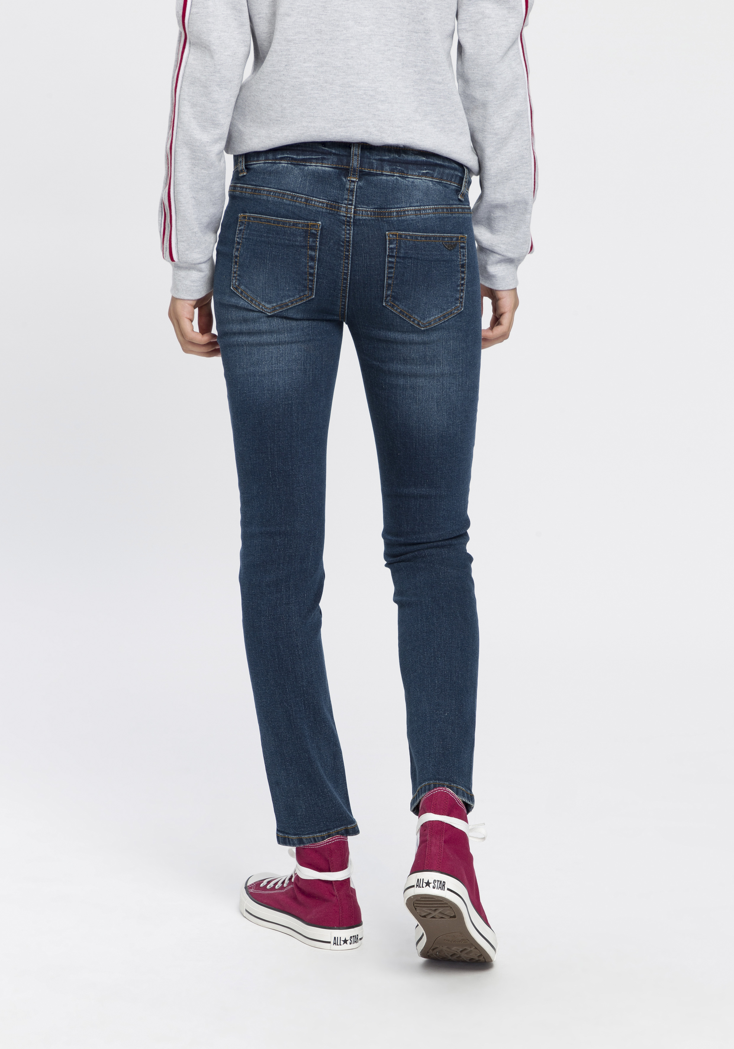 Arizona 7/8-Jeans mit Keileinsätzen Low Waist günstig online kaufen