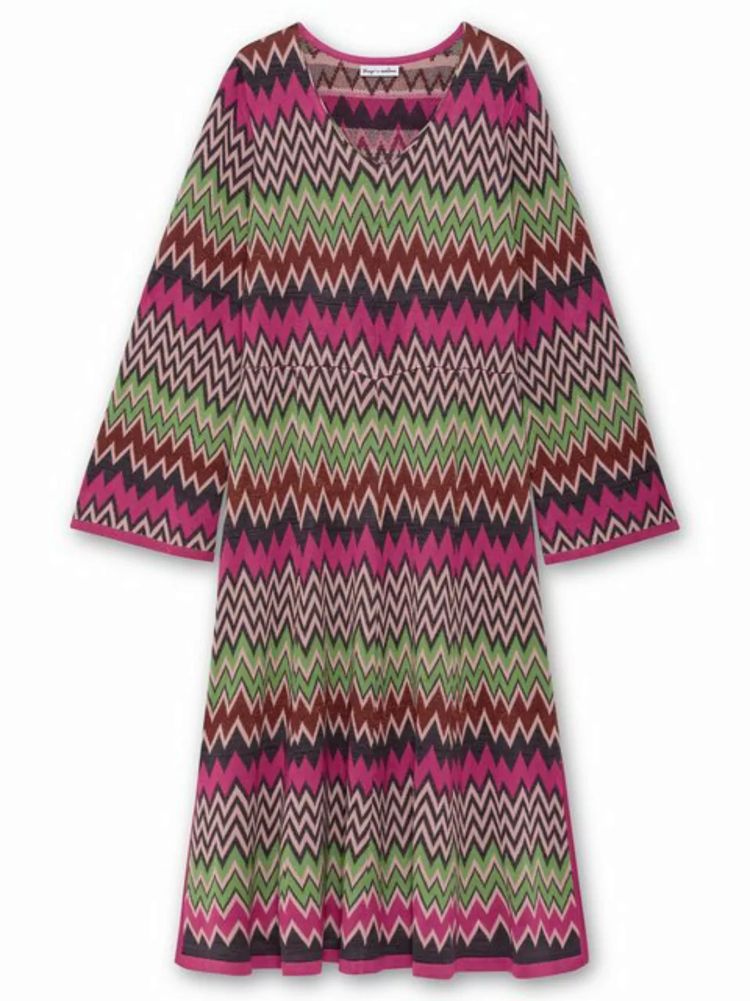 sheego by Joe Browns Strickkleid Große Größen im Zickzack-Muster günstig online kaufen