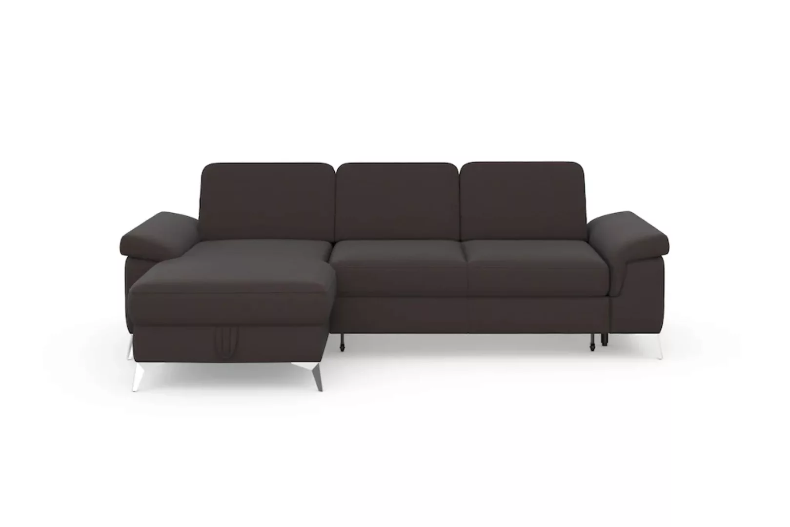 sit&more Ecksofa "Padua L-Form", inklusive Sitztiefenverstellung, Armteilfu günstig online kaufen