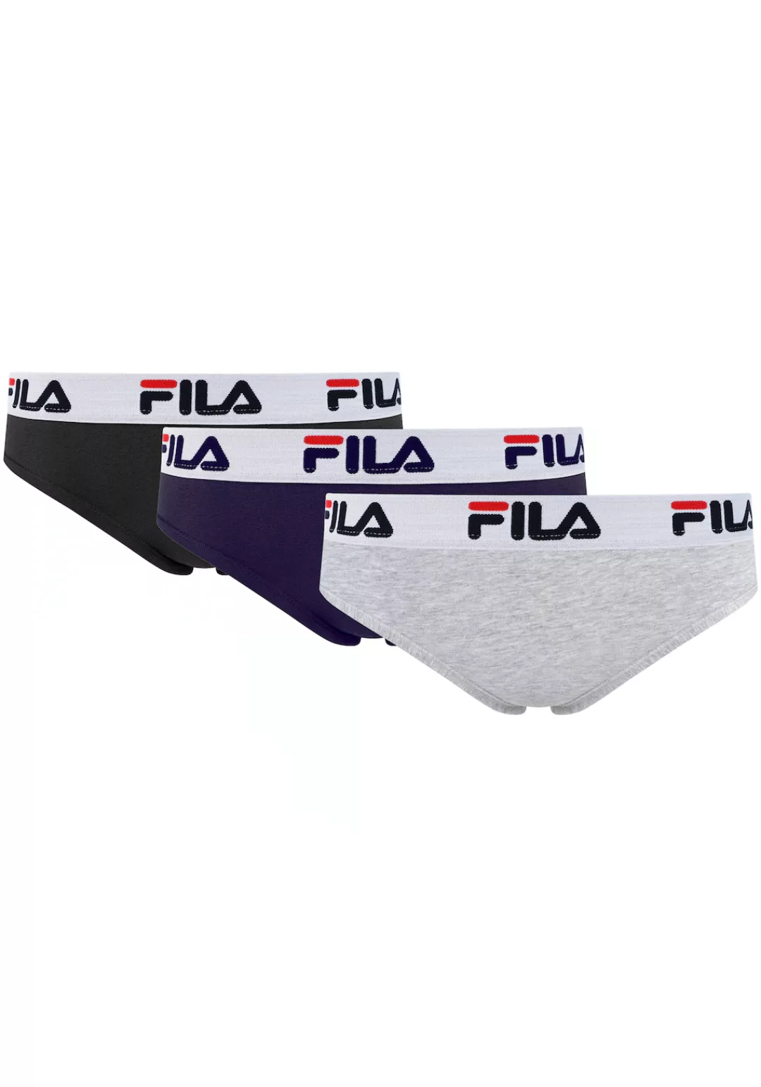 Fila Brasilslip, (3er Pack), mit elastischem Logobund günstig online kaufen