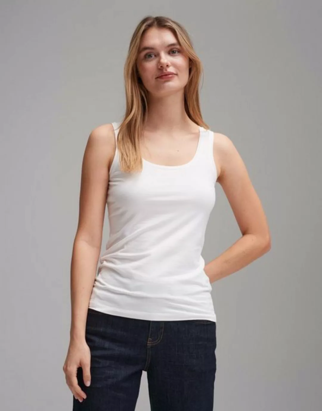 OPUS Trägertop Tanktop IMILIA Slim aus BCI Cotton Mix günstig online kaufen