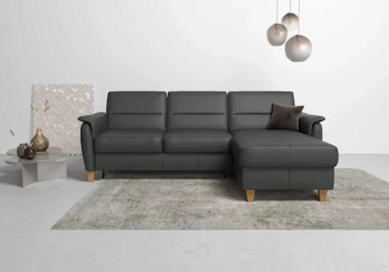 Home affaire Ecksofa »Palmera L-Form«, Federkern, wahlweise mit Bettfunktio günstig online kaufen