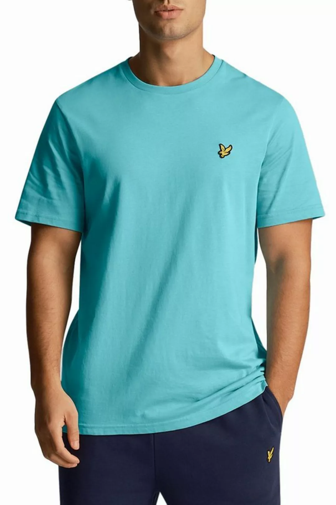 Lyle & Scott T-Shirt Aus 100% Baumwolle Gerader Schnitt günstig online kaufen