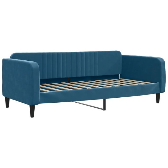 vidaXL Gästebett Tagesbett Blau 90x200 cm Samt Gästebett Gästecouch Gästeso günstig online kaufen