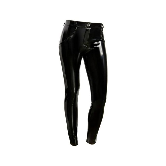 Freddy Stretch-Jeans Freddy WR.UP Push-Up Hose Latex-Optik schwarz M günstig online kaufen