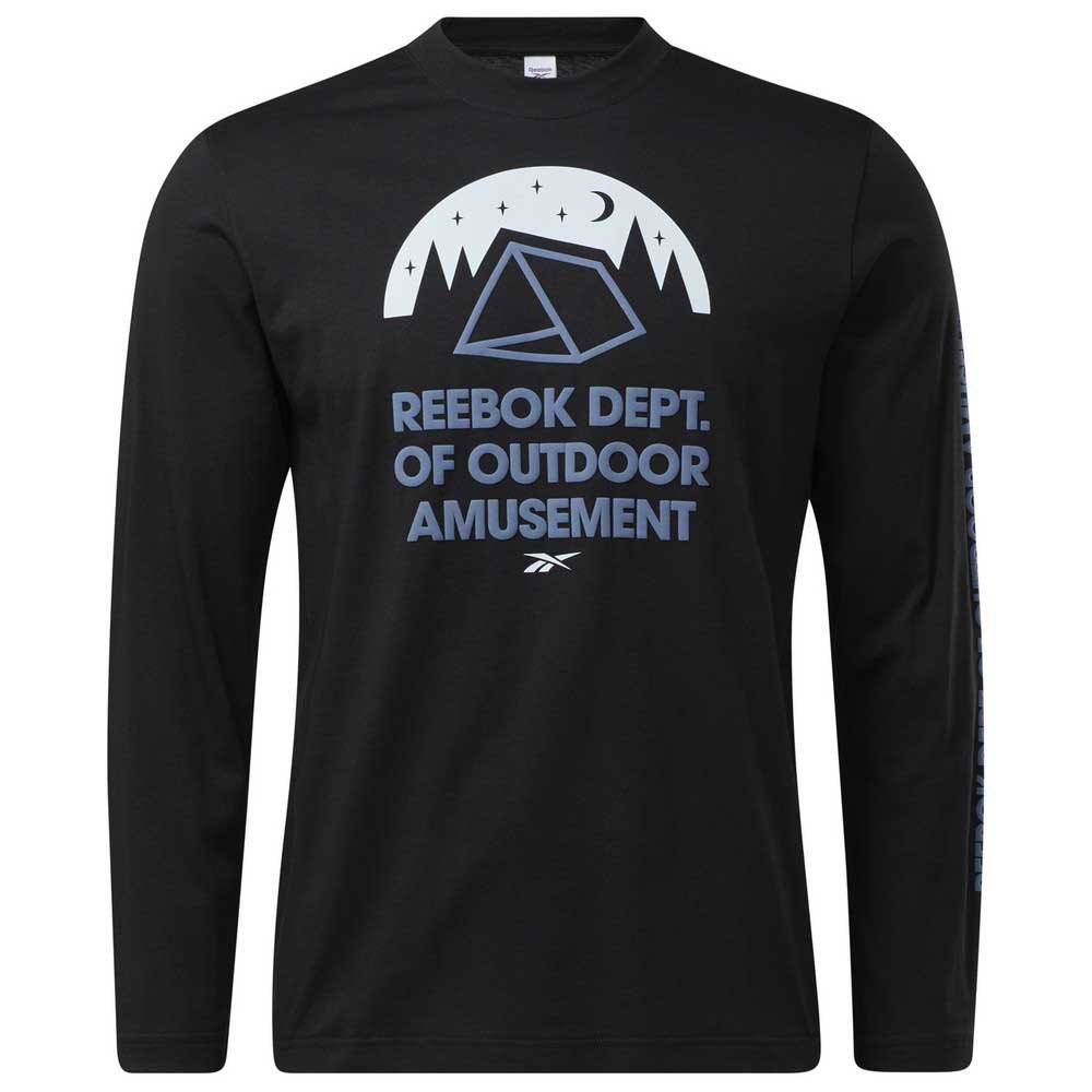 Reebok Classics Camping Graphic Langarm Hemd S Black günstig online kaufen