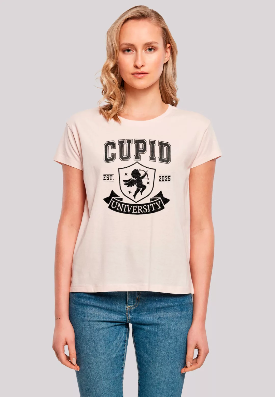 F4NT4STIC T-Shirt "Cupid University Valentinstag", Premium Qualität günstig online kaufen