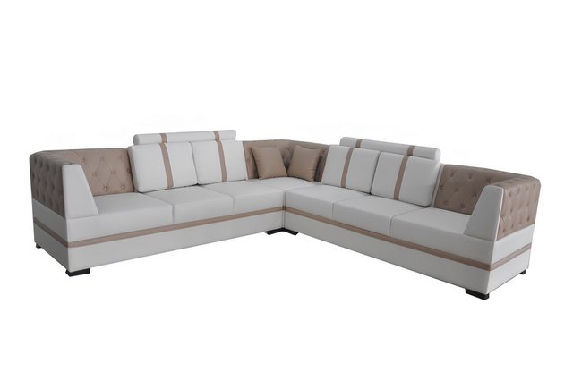 Xlmoebel Ecksofa Leder-Couch Wohnlandschaft Ecksofa Design Modernes Sofa mi günstig online kaufen