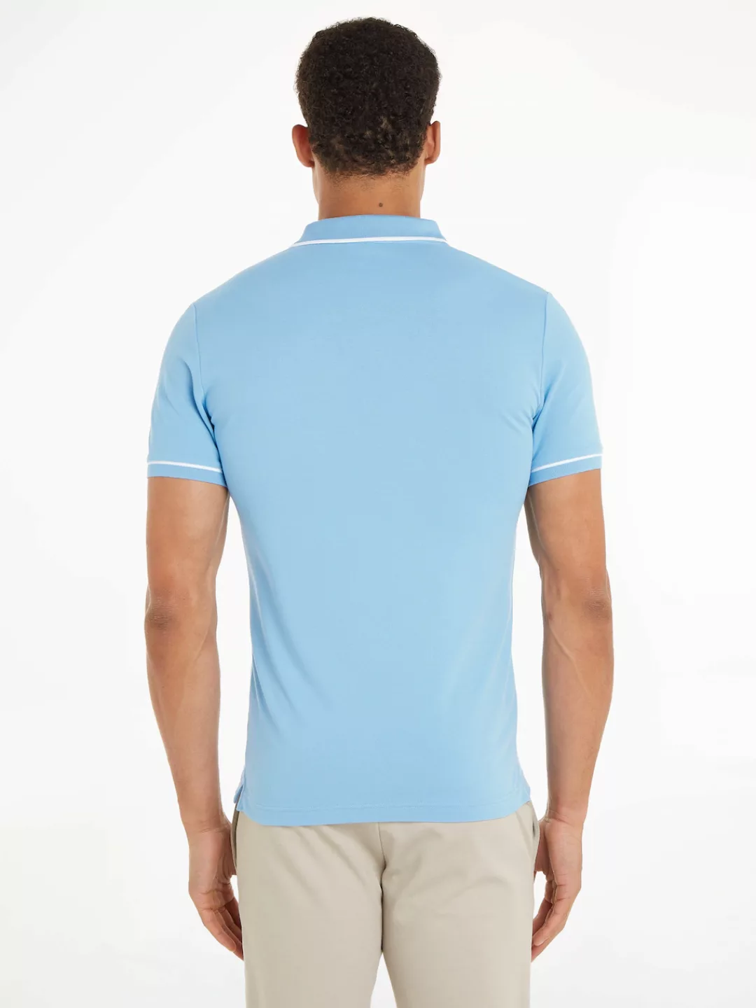 Calvin Klein Jeans Poloshirt TIPPING SLIM POLO mit Logomarkenlabel günstig online kaufen