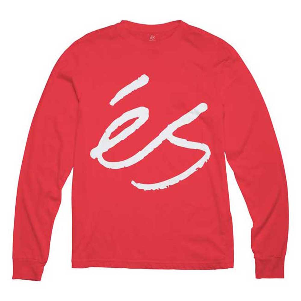 Es Big Script Langarm-t-shirt M Red günstig online kaufen