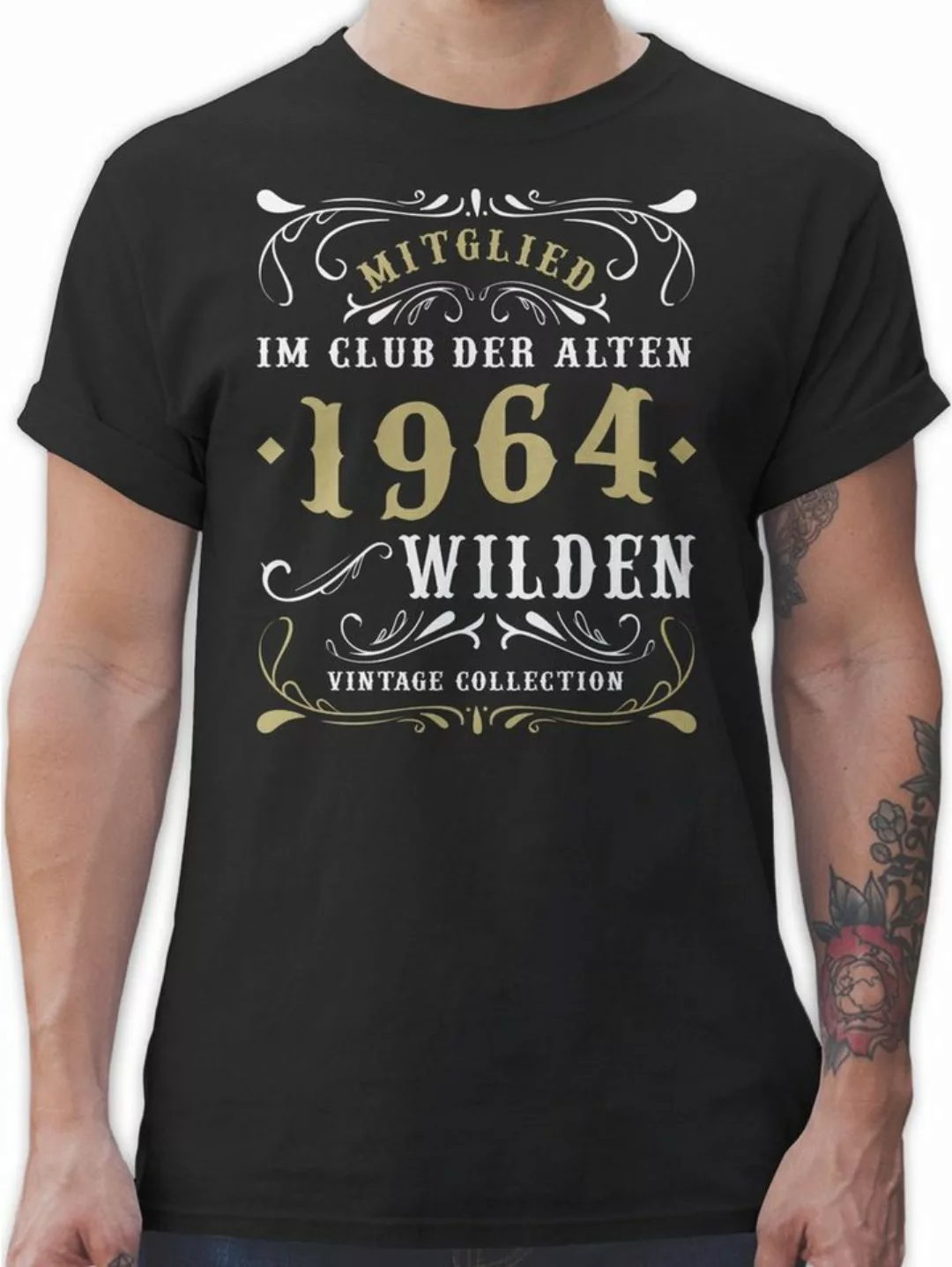 Shirtracer T-Shirt Mitglied im Club der alten Wilden 1964 60. Geburtstag günstig online kaufen