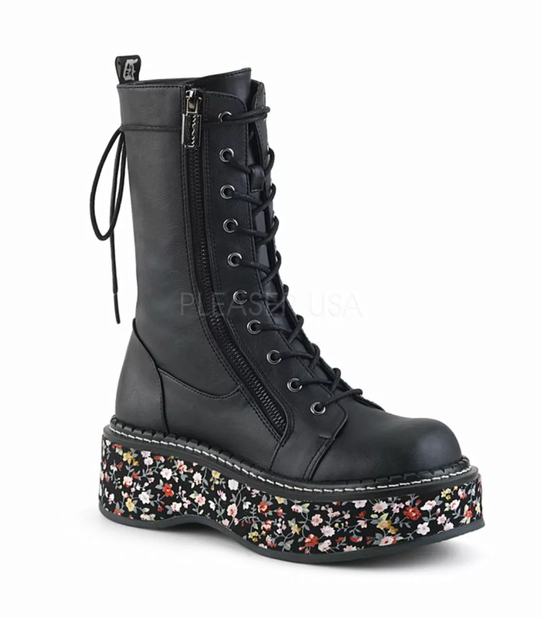 Demonia Stiefel EMILY-350 schwarz blumen (Schuhgröße: EUR 38) günstig online kaufen