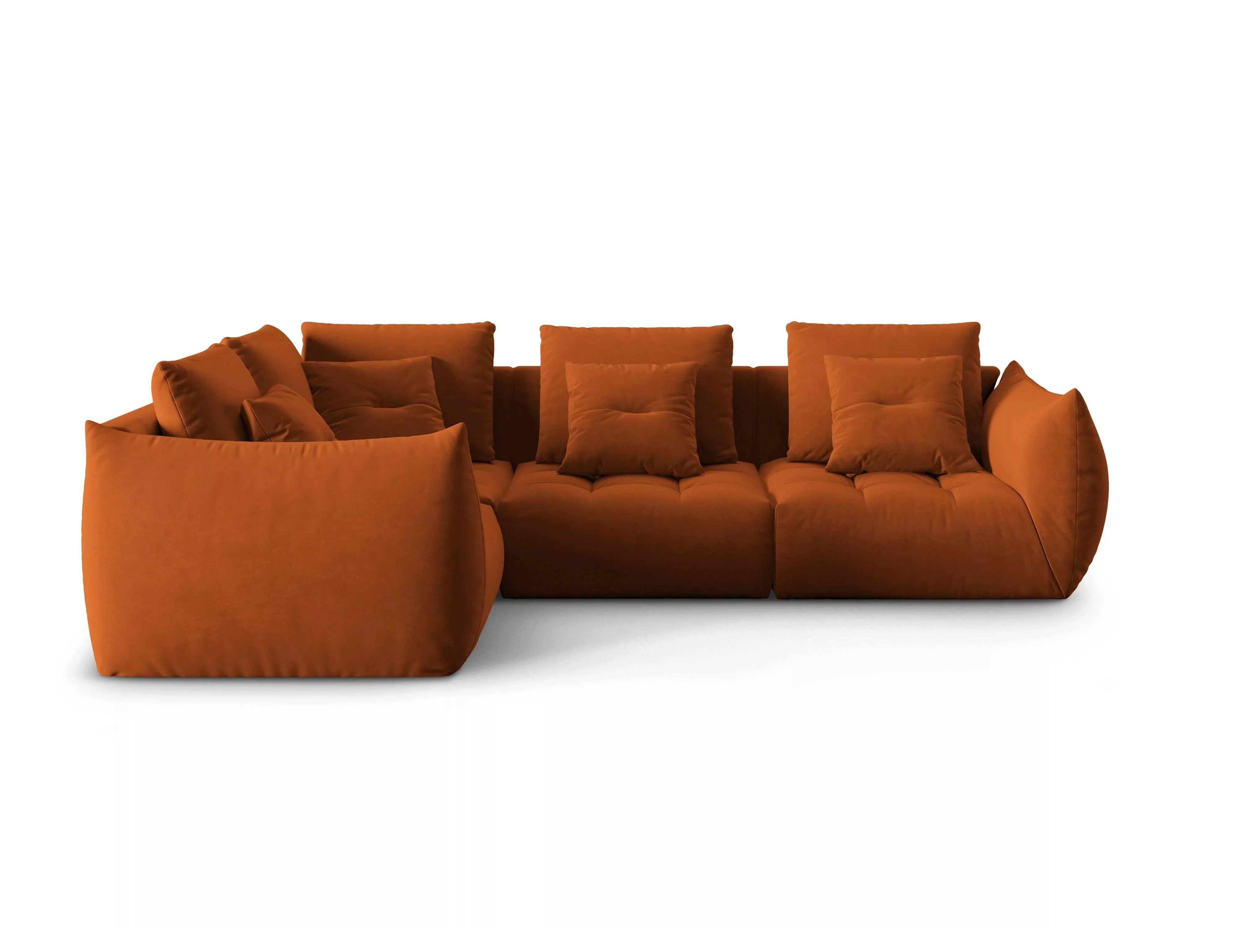 Micadoni | Ecksofa Bloom links 3-Sitzer Samt günstig online kaufen