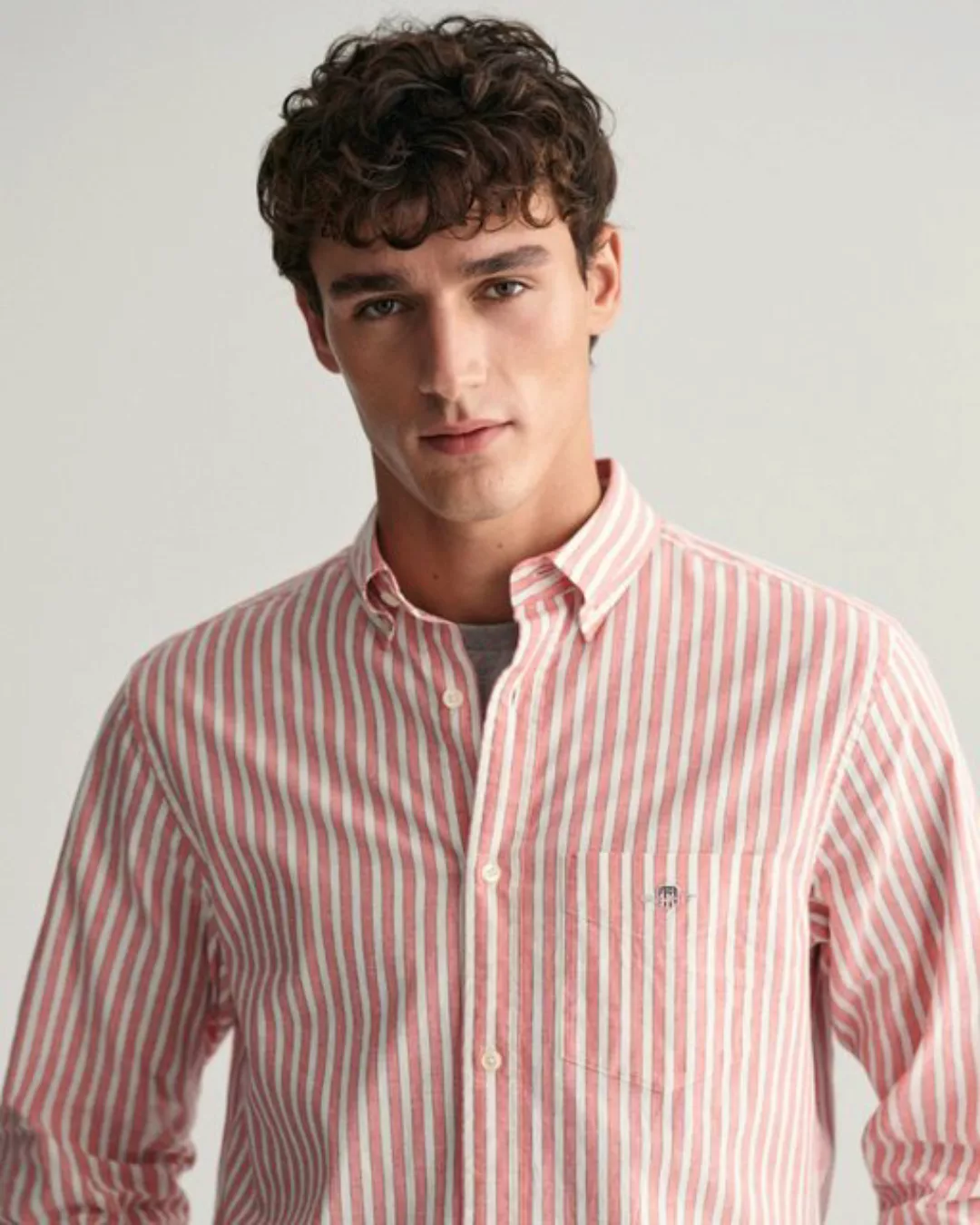 Gant Blusenshirt REG COTTON LINEN STRIPE SHIRT günstig online kaufen