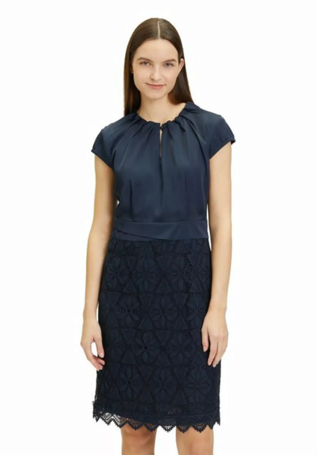 Betty&Co Sommerkleid Kleid Kurz 1/2 Arm, Navy Blue günstig online kaufen