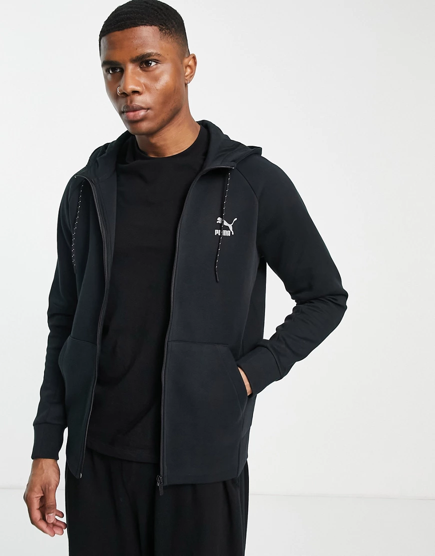 PUMA Classics – Tech – Kapuzenpullover in Schwarz günstig online kaufen