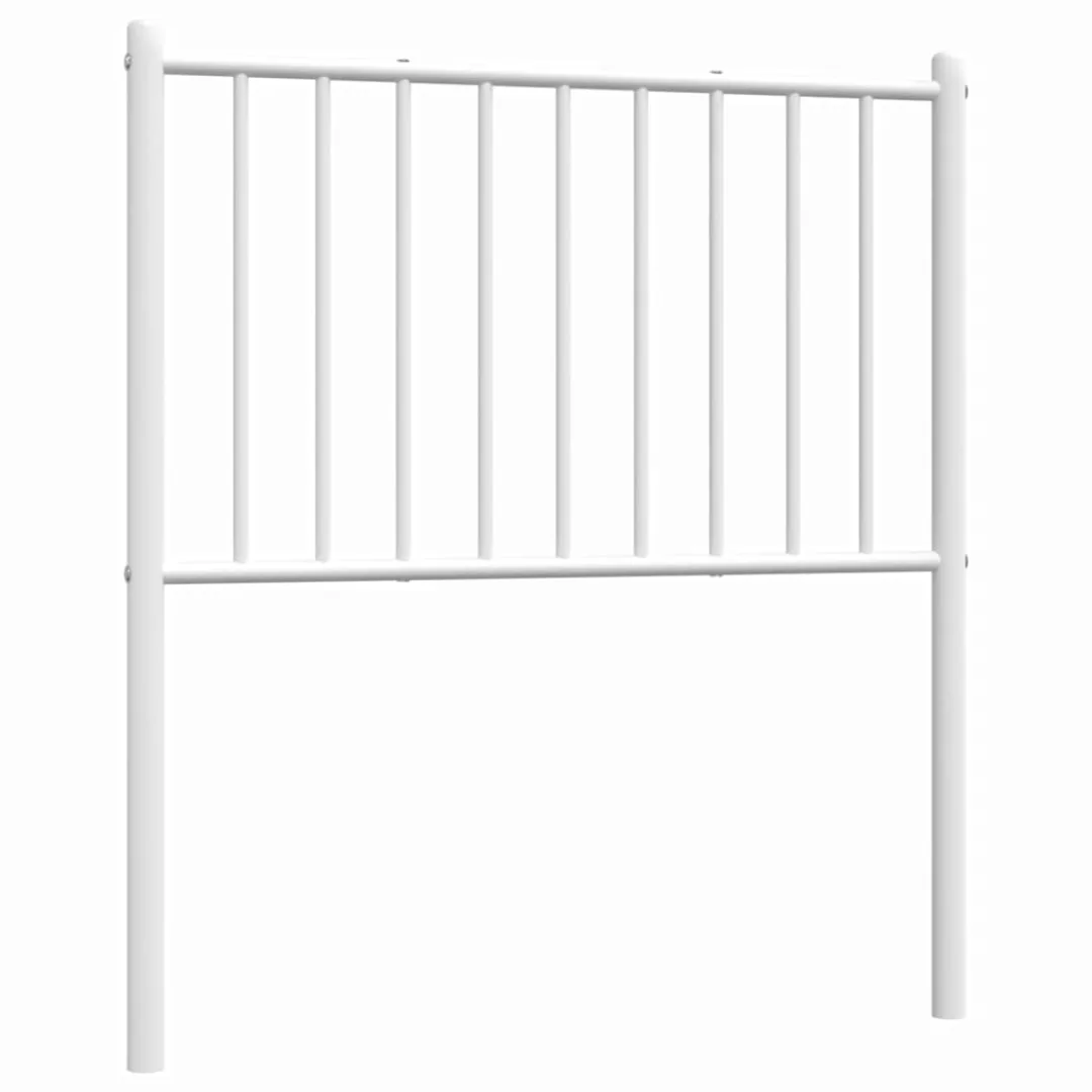 Vidaxl Kopfteil Metall Weiß 79,5x3x90 Cm günstig online kaufen