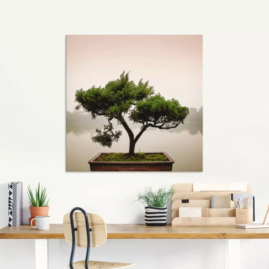 Artland Glasbild »Chinesischer Bonsaibaum«, Bäume, (1 St.) günstig online kaufen