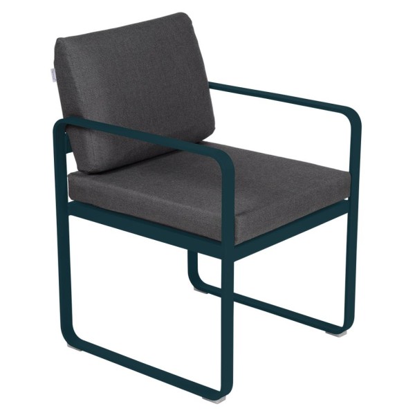 Bellevie Sessel Outdoor 92 Abyssblau A3 Graphitgrau günstig online kaufen
