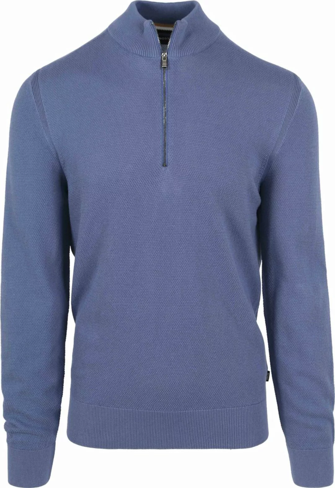 BOSS Ebrando-P Halfzip Pullover Blau - Größe XXL günstig online kaufen