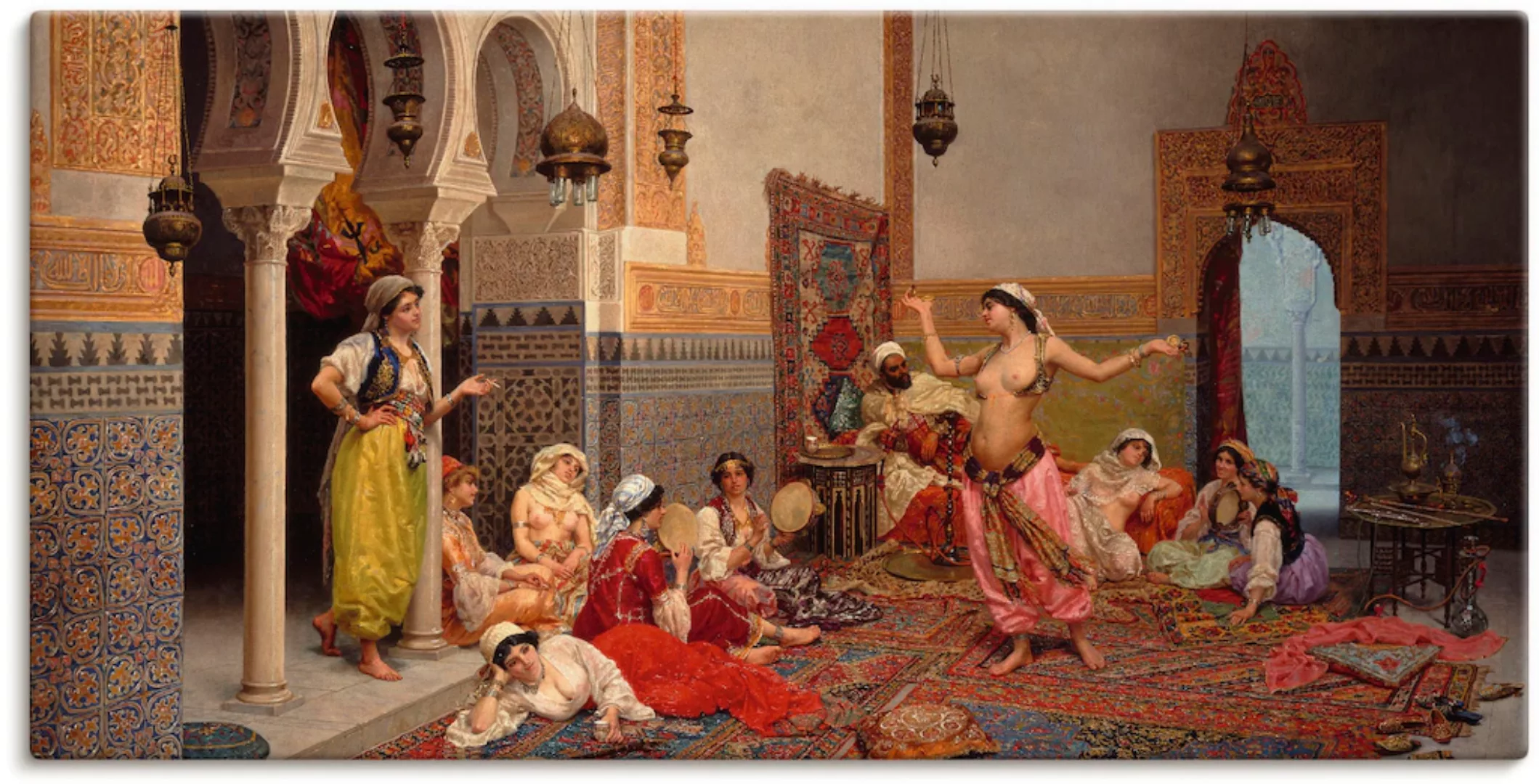 Artland Wandbild "Tanz im Harem.", Gruppen & Familien, (1 St.), als Leinwan günstig online kaufen