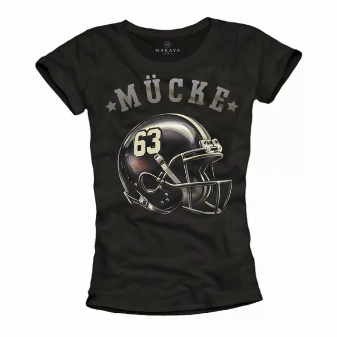 MAKAYA Print-Shirt 63 American Footballhelm mit Druck günstig online kaufen